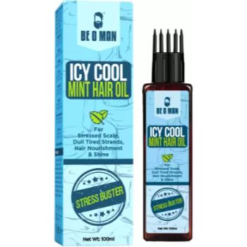 BE O MAN Icy Cool Mint Hair Oil Stress Buster 100 ml Be O Man