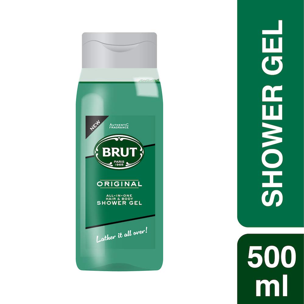 Brut Original All - In- one Hair & Body Shower Gel 500ml Brut