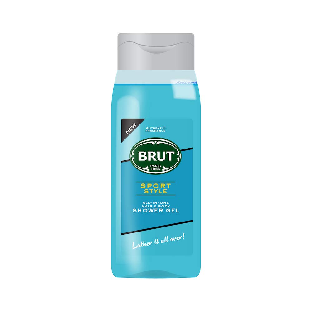 Brut Sport Style All - In- one Hair & Body Shower Gel 500ml Brut