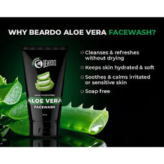 Beardo Aloevera Face Wash for Men, 100 ml Beardo