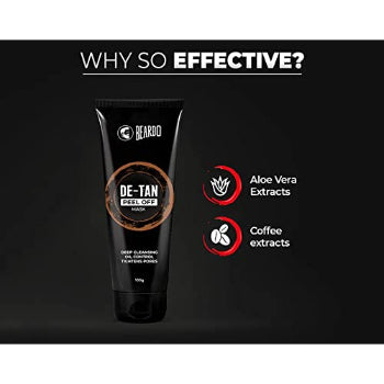 Beardo De-tan Peel off Face mask for Men, 100 gm Beardo