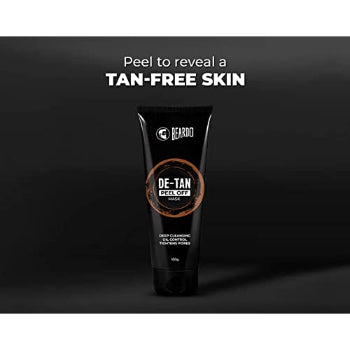 Beardo De-tan Peel off Face mask for Men, 100 gm Beardo