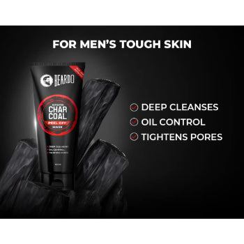 Beardo Activated Charcoal Detox Peel Off Mask for Men 100 g Beardo