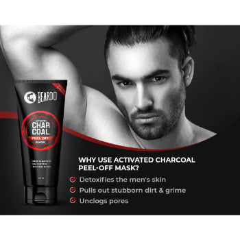 Beardo Activated Charcoal Detox Peel Off Mask for Men 100 g Beardo