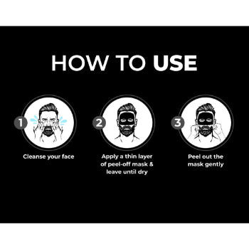 Beardo Activated Charcoal Detox Peel Off Mask for Men 100 g Beardo