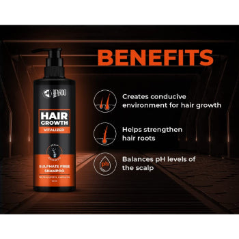 Beardo Hair Growth Vitalizer Shampoo for Men, 200 ml Beardo
