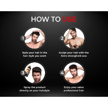 Beardo Strong Hold Hair Spray For Men, 192 ml Beardo