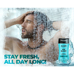 Beardo ICY cool freshness Menthol cooling Ice Blast Body Wash for Men 200 ml Beardo