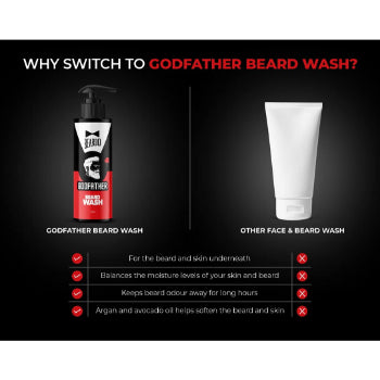 Beardo Godfather Beard Wash for men, 100 ml Beardo