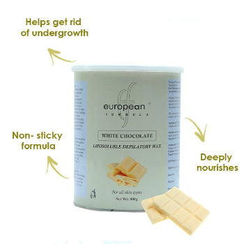 European Formula White Chocolate Wax Liposoluble Depilatory European Formula