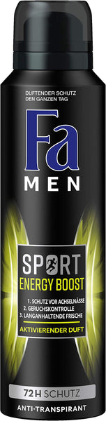 Fa Men Sport Energy Boost Deodrant Spray 200ml Fa