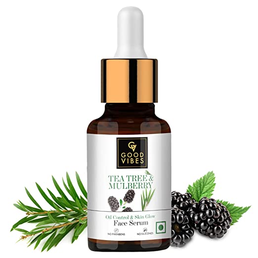 GOOD VIBES  Tea Tree & Mulberry Oil Control & Skin Glow Face Serum 30 ML GOOD VIBES