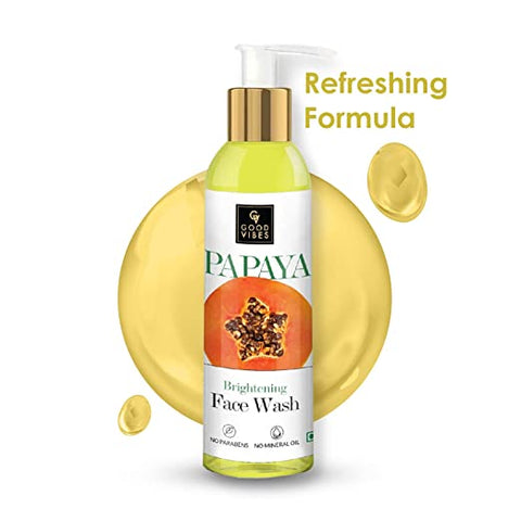 GOOD VIBES Brightening Face Wash Papaya 120 ML GOOD VIBES