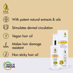 IHA Herbal Hair Oil - Nourishing Dry and Damaged Hair,100ml IHA
