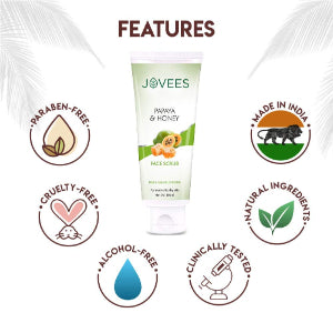 Jovees Papaya & Honey Face Scrub 100gm Jovees