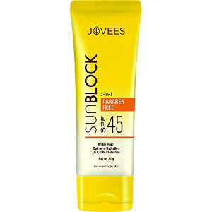 Jovees UVA/UVB Protection Sun Block Cream SPF 45 50gm Jovees