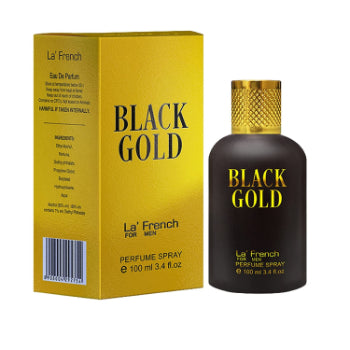 La French Black Gold Eau De Parfum Spray for Men(100ml) LA' FRENCH