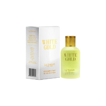 La French White Gold Eau De Parfum Spray for Men(100ml) LA' FRENCH