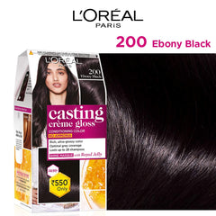 L'Oreal Paris Casting Creme Gloss Hair Color - 200 Ebony Black L'Oreal