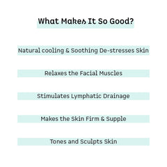 mCaffeine Gua Sha - Green Quartz Face Massaging Stone MCaffeine