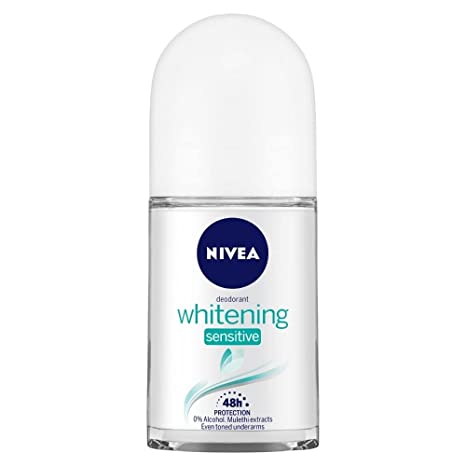 Nivea Roll On Deodorant - Whitening Sensitive, 50 ml Nivea