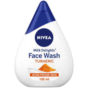Nivea Women Face Wash for Sensitive Skin, Milk Delights Turmeric, 100 ml NIVEA