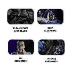 NIVEA Men Face Wash, Deep Impact Intense Clean, for Beard & Face, with Black Carbon, 100 g NIVEA
