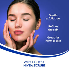 NIVEA Women Face Wash, Skin Refining Scrub with Vitamin E, 150 ml NIVEA