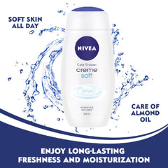 NIVEA Women Body Wash, Crème Soft Shower Gel 250ml NIVEA
