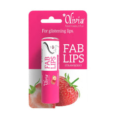 Olivia Jojoba Oil & Vitamin E Strawberry Fab Lip Balm(4.3gm) olivia