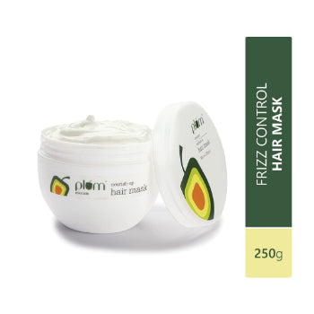 Plum Avocado NourishUp Hair Mask For FrizzFree Hair Contains Avocado Oil Argan Oil Shea Butter Hair Spa Treatment For Smooth Hair 100 Vegan, White, 250 gram PLUM