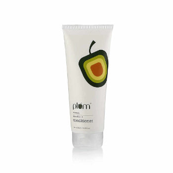 Plum Avocado Smoothin' It Conditioner For Frizz-Free & Smooth Hair, Contains Shea Butter & Almond Oil, Silicone-Free, White, Sunflower, 200 ml PLUM
