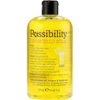 Possibility Lemoncello Soda 3 in 1 Body Wash & Bath Foam 525 ml Possibility