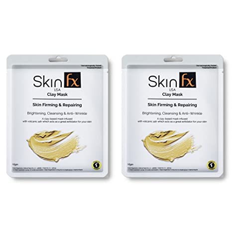 Skin Fx Clay Mask Pack For Skin Firming & Repairing Pack of 2 Skin Fx