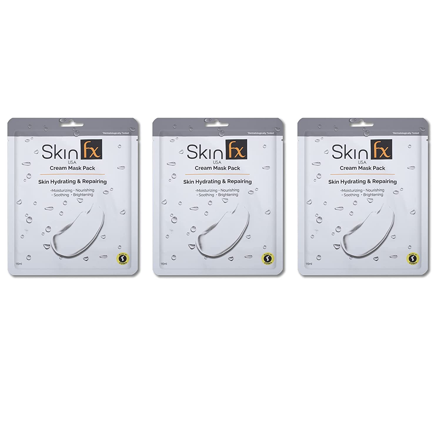 Skin Fx Cream Mask Pack For Hydration And Total Repair Pack OF 3 Skin Fx