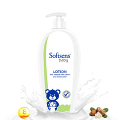 Softsens Baby Lotion , with Natural Milk Cream & Shea Butter (400 Ml) SOFTSENS
