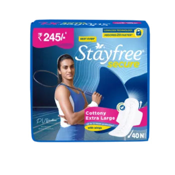 Stayfree Secure Cottony Extra Large With Wings - XL 40 Pcs Stayfree