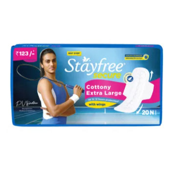 Stayfree Secure Cottony Extra Large With Wings - XL 20 Pcs Stayfree