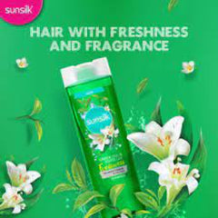 Sunsilk Green Tea and White Lily Freshness Hair Shampoo (195ml) Sunsilk
