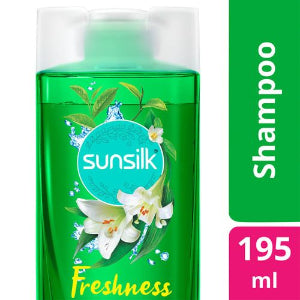 Sunsilk Green Tea and White Lily Freshness Hair Shampoo (195ml) Sunsilk