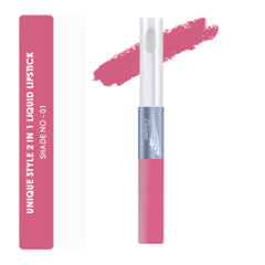 Unique Style Color Stay 2in1 Liquid Lipstick - Pink - Shade No. 01 Unique Style Beauty