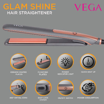 VEGA Glam Shine Hair Straightener VEGA