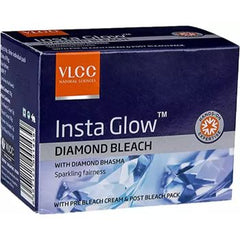 VLCC Natural Sciences Insta Glow TM Diamond Bleach Sparkling Fairness  With Pre Bleach Cream & Post Bleach Pack 402 gm VLCC