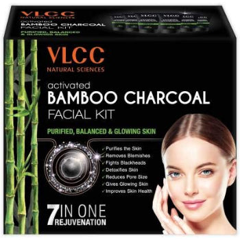 VLCC Activated Bamboo Charcoal Facial Kit, 60 g VLCC