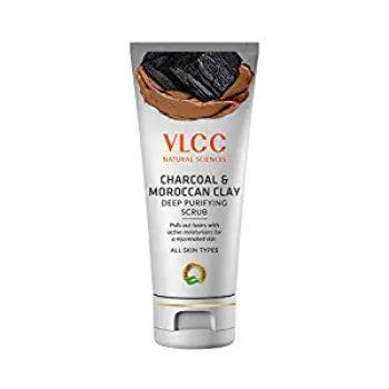 VLCC Charcoal & Moroccan Clay Deep Purifying Scrub (90gm) VLCC