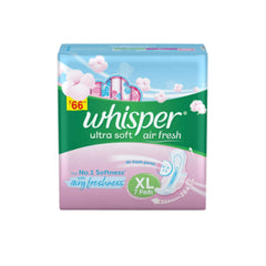 Whisper Ultra Soft Xl 7s Sanitary Pads (7 Pads) Whisper