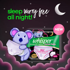 Buy Whisper Bindazzz Nights Period Panties At Best Price