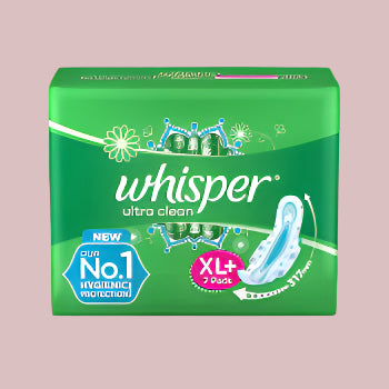whisper ultra clean XL+ 7 pads Whisper