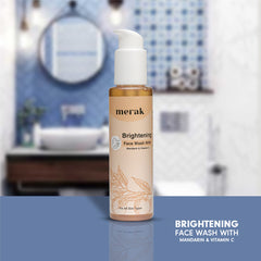 Merak Brightening Face Wash with Mandarin & Vitamin C - 100ml<img src="https://cdn.shopify.com/s/files/1/0620/0429/7960/files/kr-verified.png?v=1668237424"/> Merak