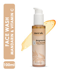 Merak Brightening Face Wash with Mandarin & Vitamin C - 100ml<img src="https://cdn.shopify.com/s/files/1/0620/0429/7960/files/kr-verified.png?v=1668237424"/> Merak